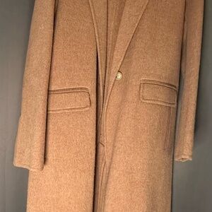 Vince Classic Dusty Rose Wool blend trench Coat | large